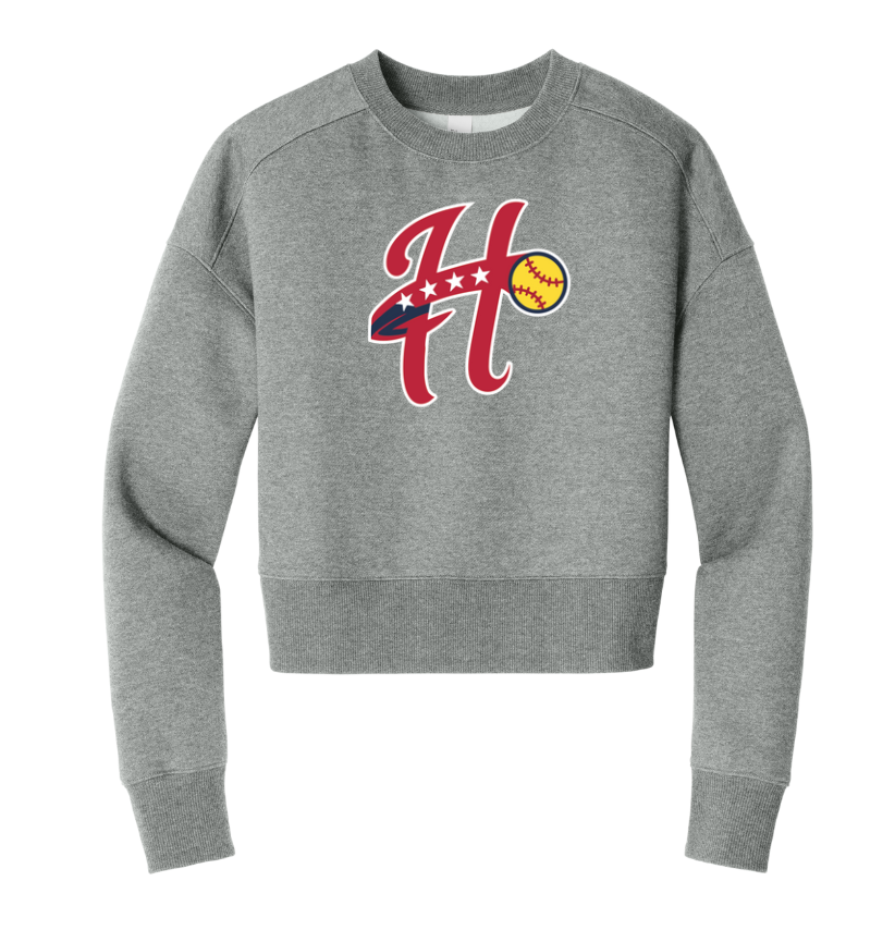 Hurricanes Softball - Women’s Fleece Cropped Crew (DT1105)