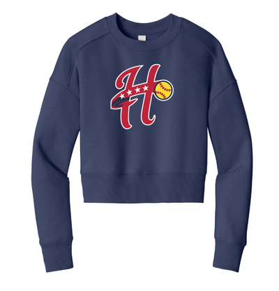 Hurricanes Softball - Women’s Fleece Cropped Crew (DT1105)
