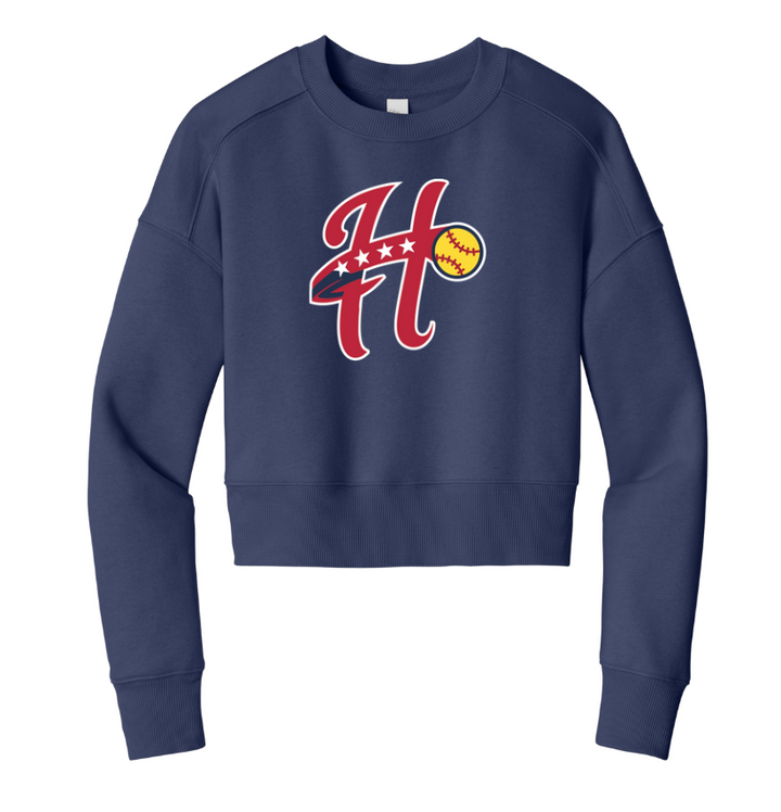 Hurricanes Softball - Women’s Fleece Cropped Crew (DT1105)