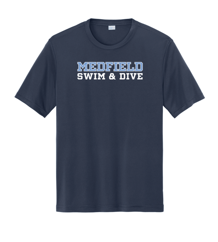 Medfield Swim & Dive - Camiseta deportiva para hombre (ST350) 