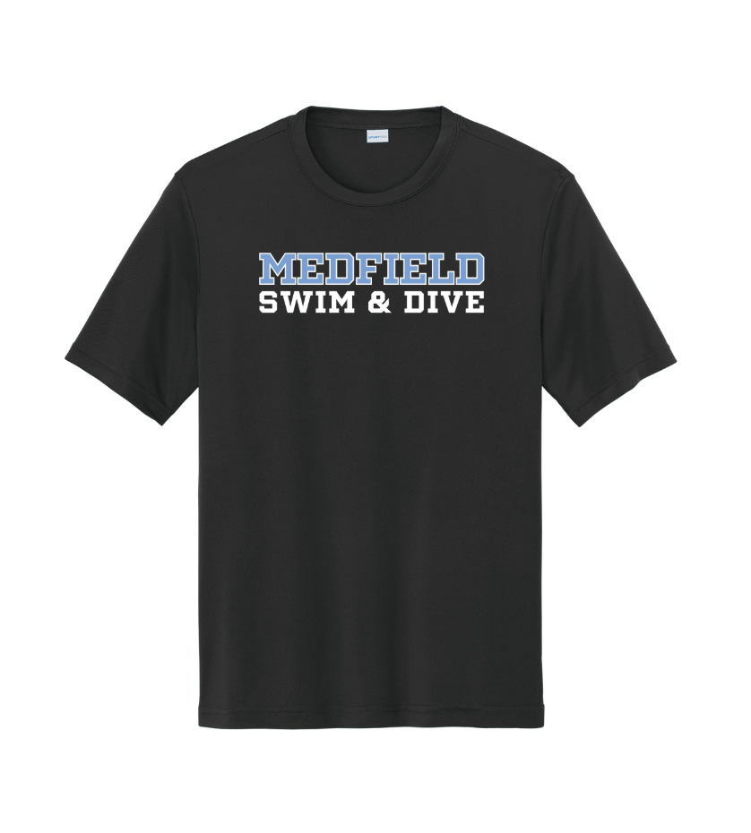 Medfield Swim & Dive - Camiseta deportiva para hombre (ST350) 