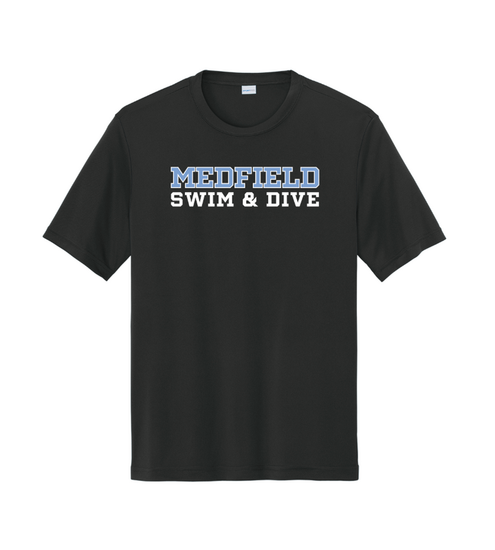 Medfield Swim & Dive - Camiseta deportiva para hombre (ST350) 