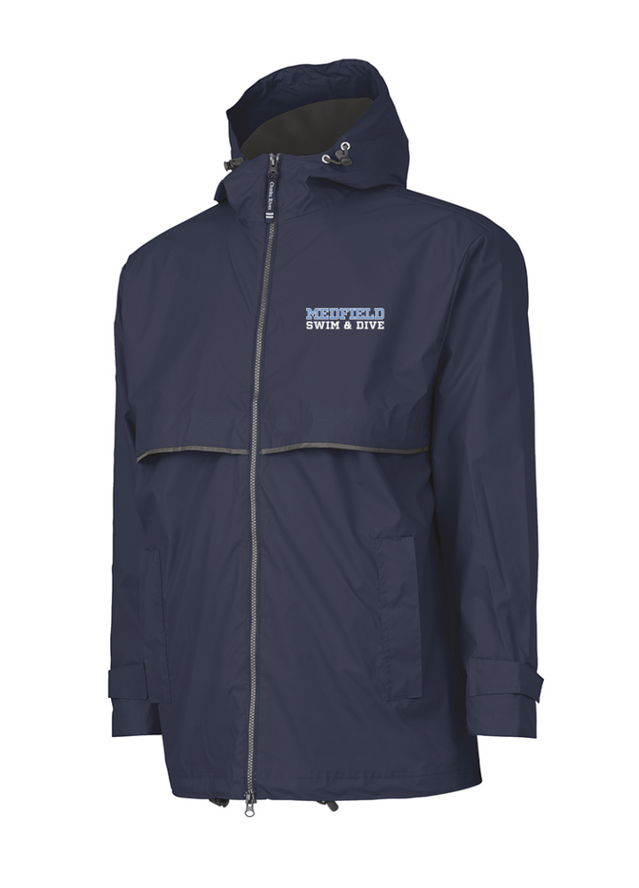 Medfield Swim & Dive -  Men's New Englander Rain Jacket (9199)