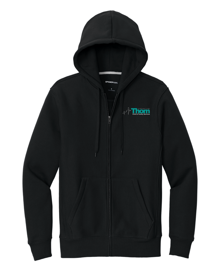 Servicios para Niños y Familias de Thom - Sudadera gruesa con capucha y cremallera completa (F282)