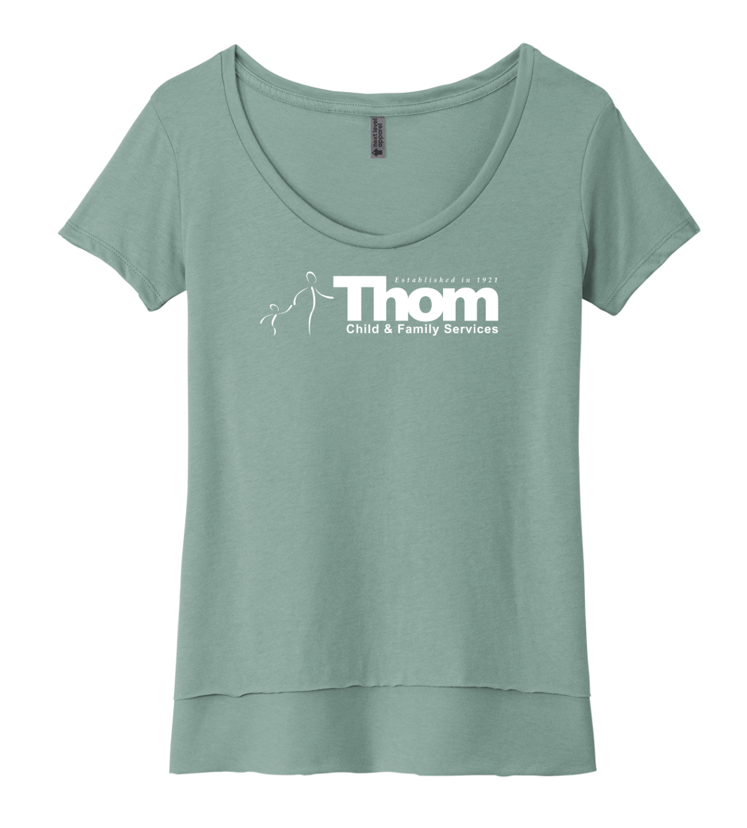 Thom Child and Family Services - Women’s Scoop Neck Tee (NL5030)