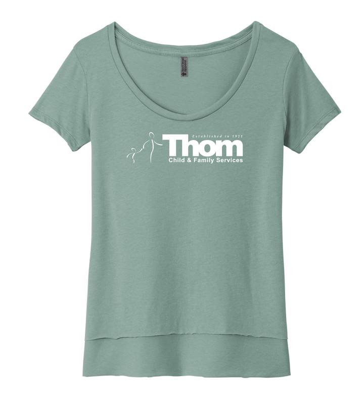 Thom Child and Family Services - Women’s Scoop Neck Tee (NL5030)