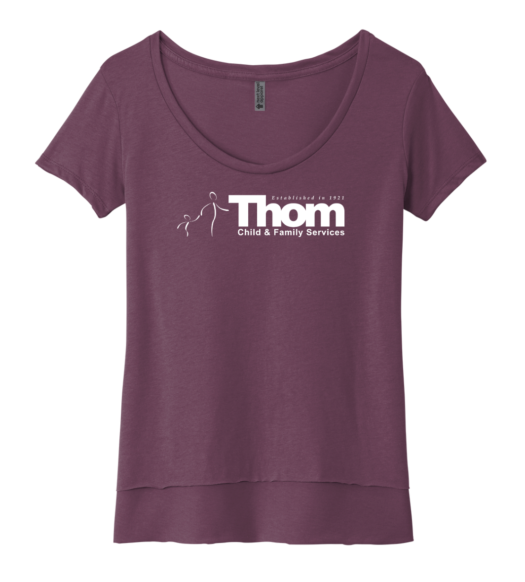 Thom Child and Family Services - Women’s Scoop Neck Tee (NL5030)