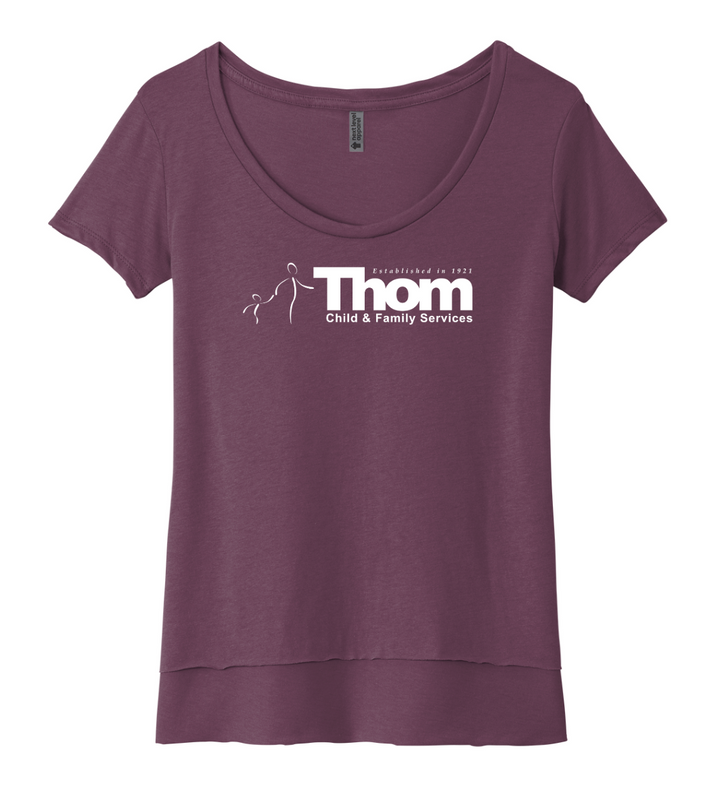 Thom Child and Family Services - Women’s Scoop Neck Tee (NL5030)