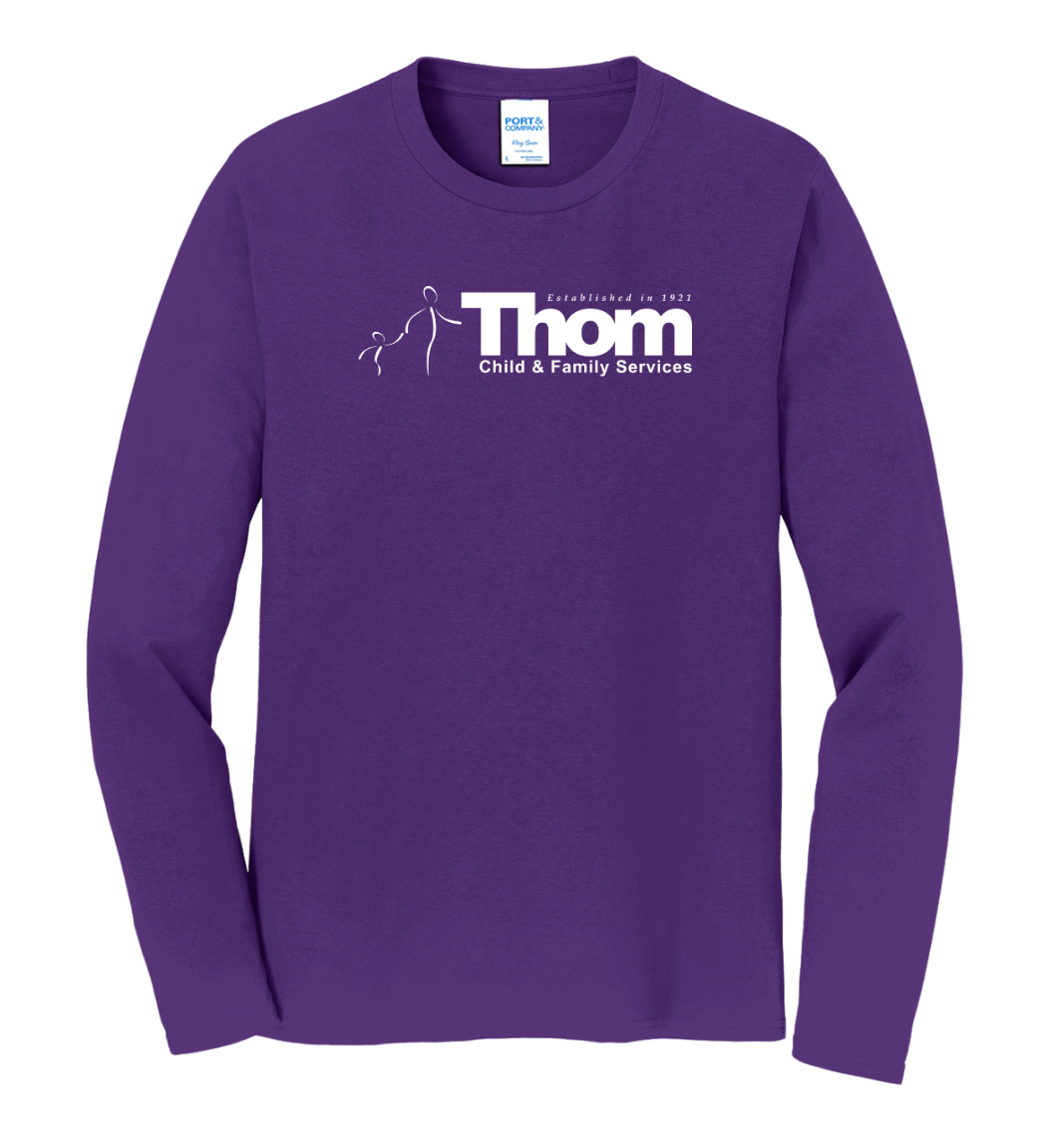 Thom Child and Family Services - Adult Unisex Long Sleeve Tee (PC450LS)