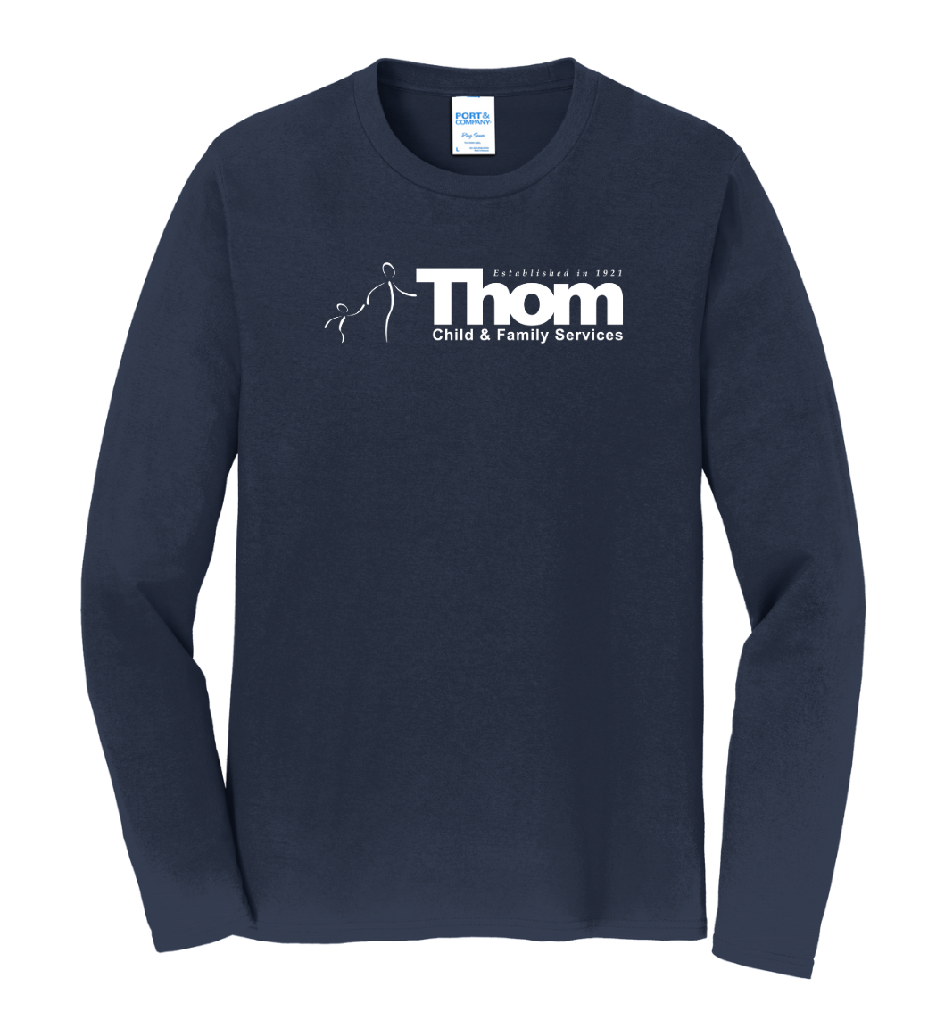 Thom Child and Family Services - Adult Unisex Long Sleeve Tee (PC450LS)