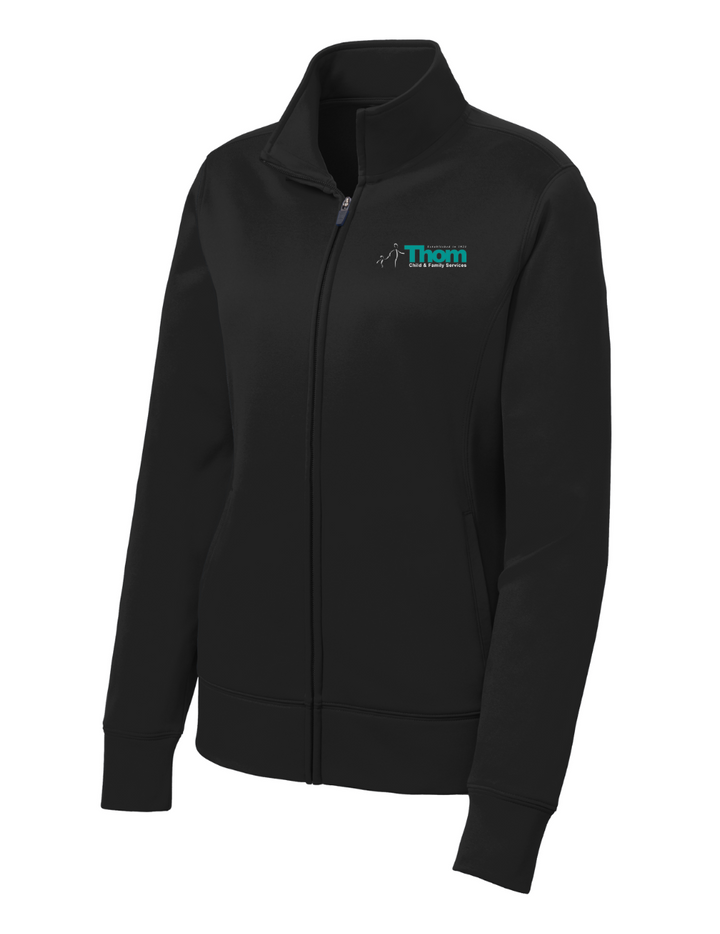 Servicios para Niños y Familias de Thom - Chaqueta polar con cremallera completa y tejido transpirable para mujer (LST241)