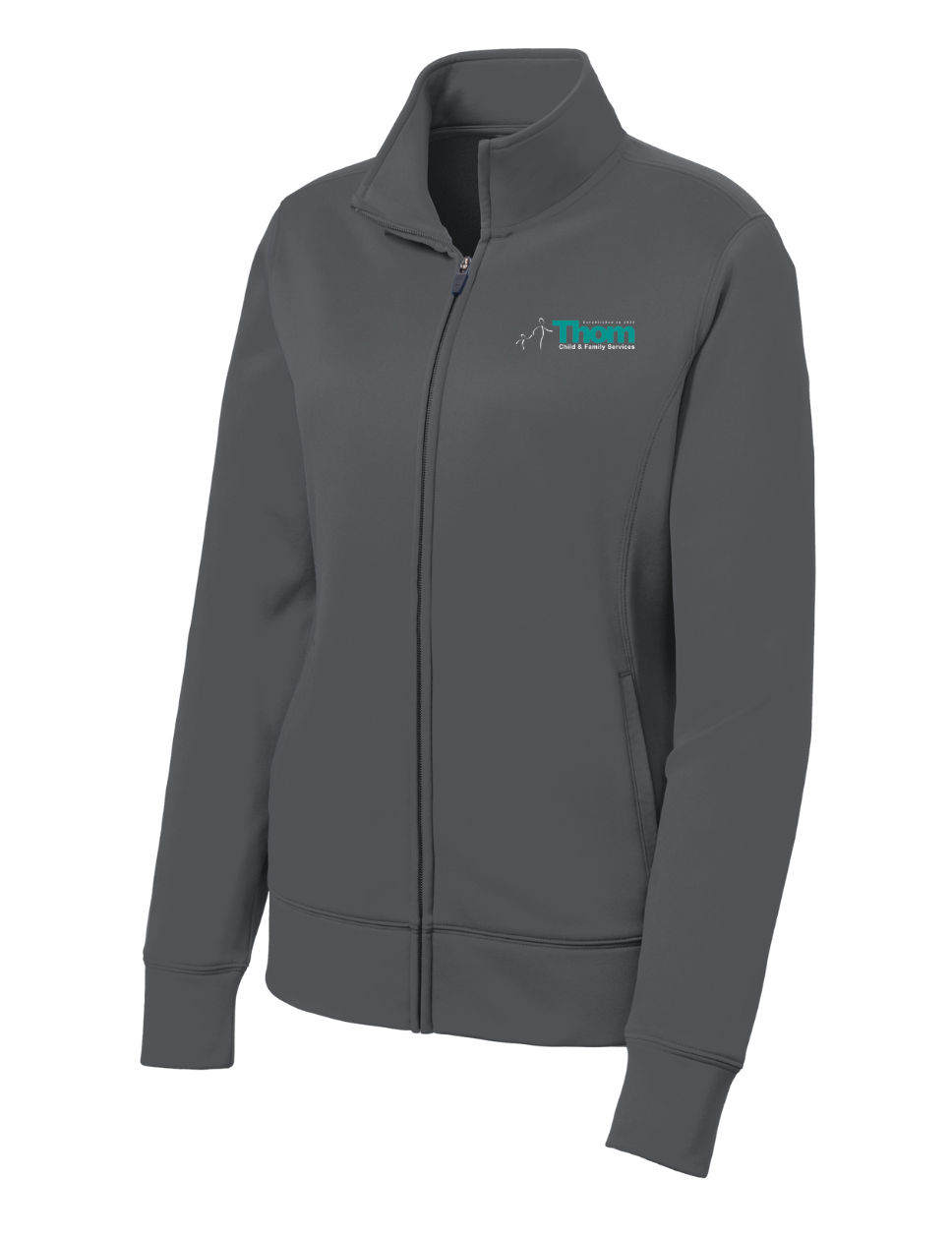 Servicios para Niños y Familias de Thom - Chaqueta polar con cremallera completa y tejido transpirable para mujer (LST241)