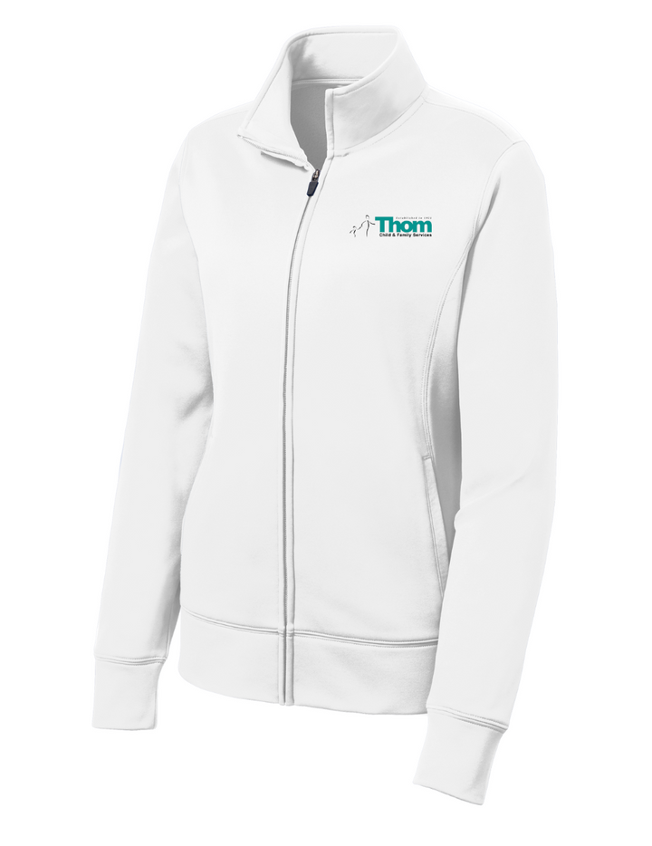 Servicios para Niños y Familias de Thom - Chaqueta polar con cremallera completa y tejido transpirable para mujer (LST241)