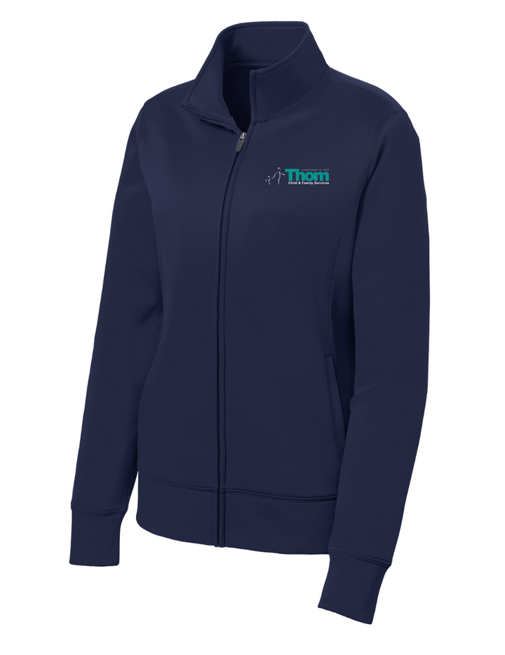 Servicios para Niños y Familias de Thom - Chaqueta polar con cremallera completa y tejido transpirable para mujer (LST241)