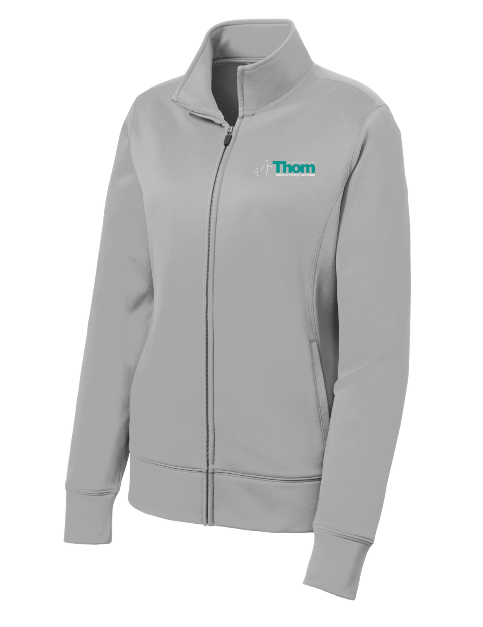 Servicios para Niños y Familias de Thom - Chaqueta polar con cremallera completa y tejido transpirable para mujer (LST241)