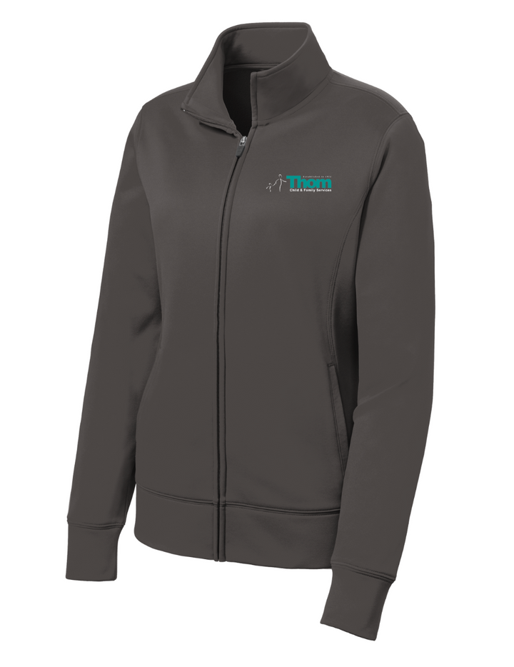 Servicios para Niños y Familias de Thom - Chaqueta polar con cremallera completa y tejido transpirable para mujer (LST241)
