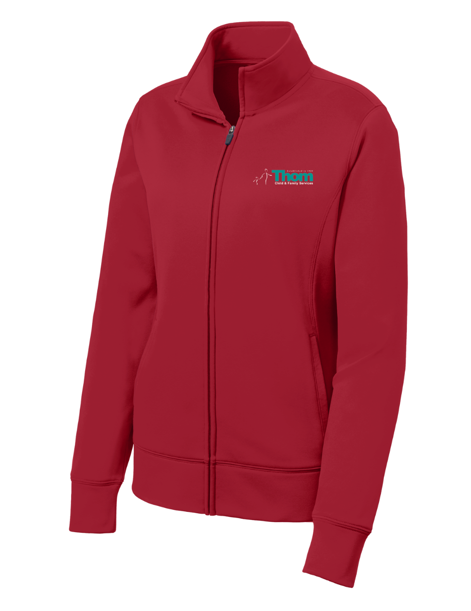Servicios para Niños y Familias de Thom - Chaqueta polar con cremallera completa y tejido transpirable para mujer (LST241)
