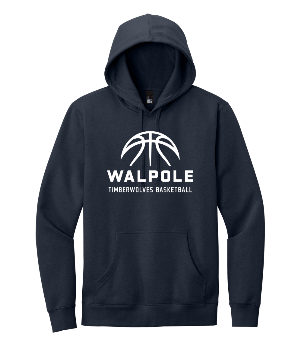 Walpole Boys Basketball - Unisex Adult Fleece Hoodie (DT6100)