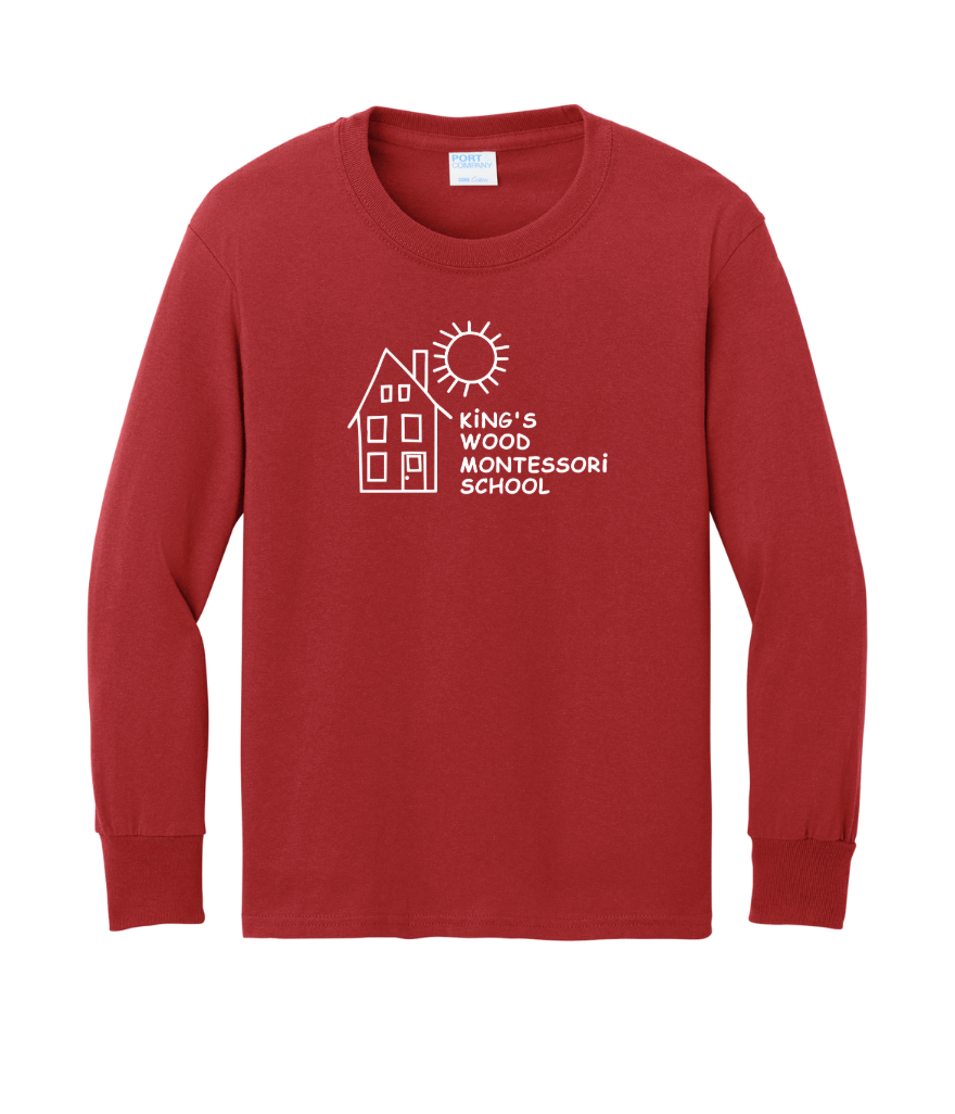 King's Wood Montessori - Youth Cotton Long Sleeve Tee (PC54YLS)