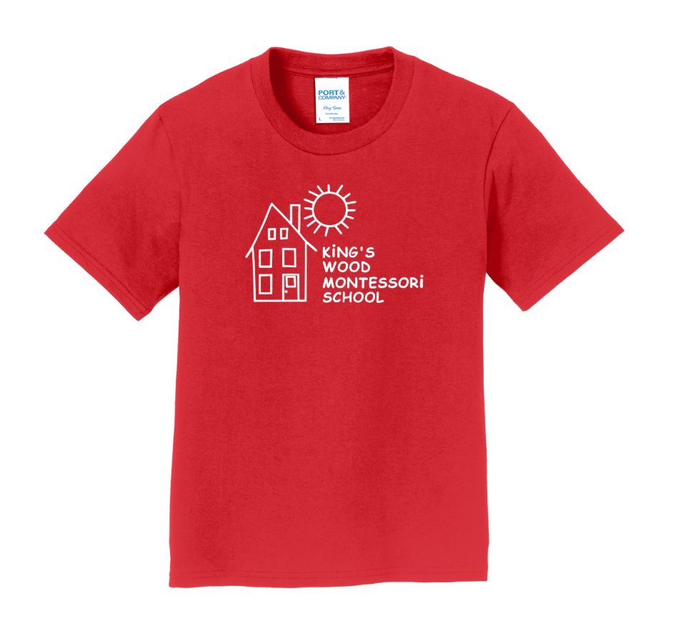 Camiseta unisex juvenil Montessori de King's Wood (PC450Y)