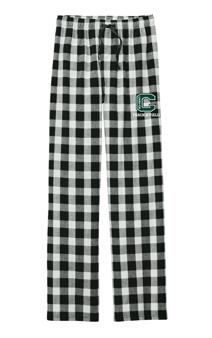 Pantalón de franela a cuadros unisex para adultos Canton Track & Field (DT1800)