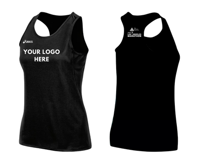 Socios y patrocinadores del Maratón de Los Ángeles ASICS 2026 - Camiseta sin mangas ASICS Rival II para mujer (TF2934)