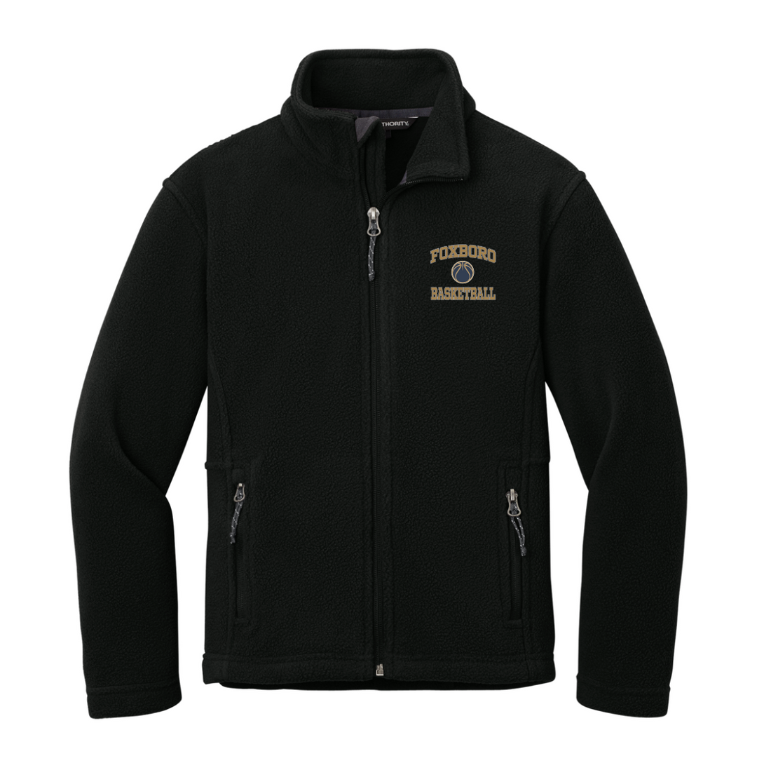 Foxborough Middle School Basketball - Youth Unisex Fleece Jacket (Y217)
