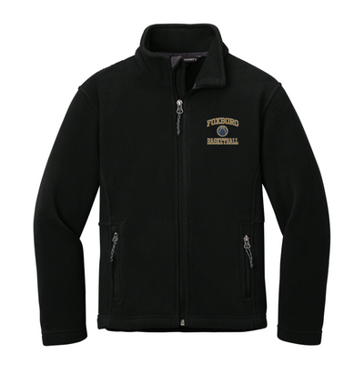 Chaqueta polar unisex juvenil de baloncesto de la escuela secundaria Foxborough (Y217)