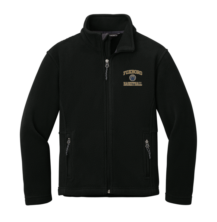 Foxborough Middle School Basketball - Youth Unisex Fleece Jacket (Y217)