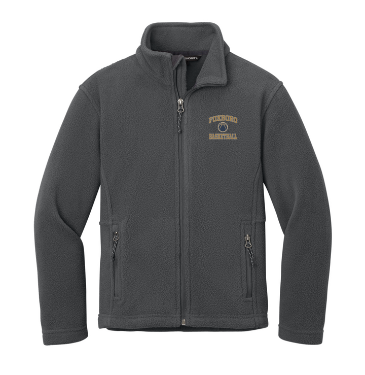 Foxborough Middle School Basketball - Youth Unisex Fleece Jacket (Y217)