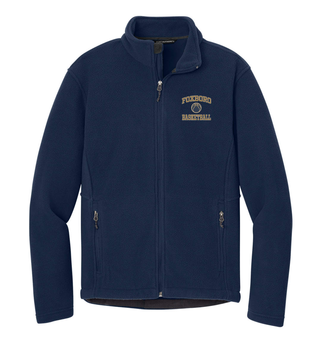 Foxborough Middle School Basketball - Adult Unisex Fleece Jacket (F217)