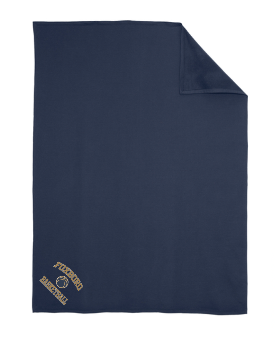 Foxborough Middle School Basketball - Oversized Fleece Sweatshirt Blanket (BP79)