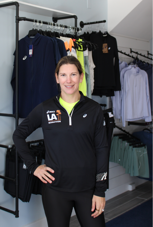 2026 ASICS Los Angeles Marathon -ASICS Women's Icon 1/2 Zip Black (2012D175) (LA26-12)