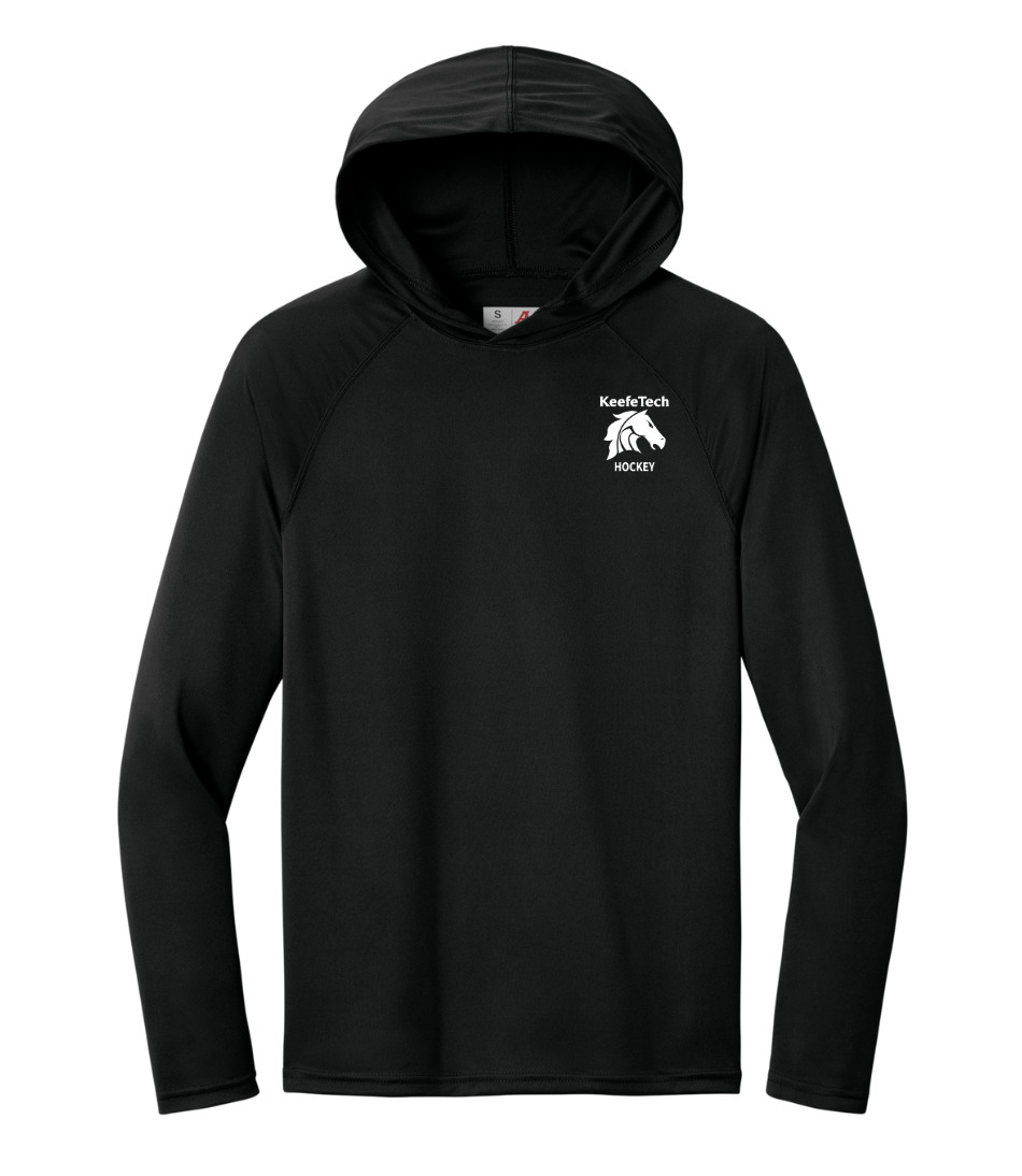 Keefe Tech Hockey - Adult Performance Long Sleeve Hooded Tee (A4N3409)