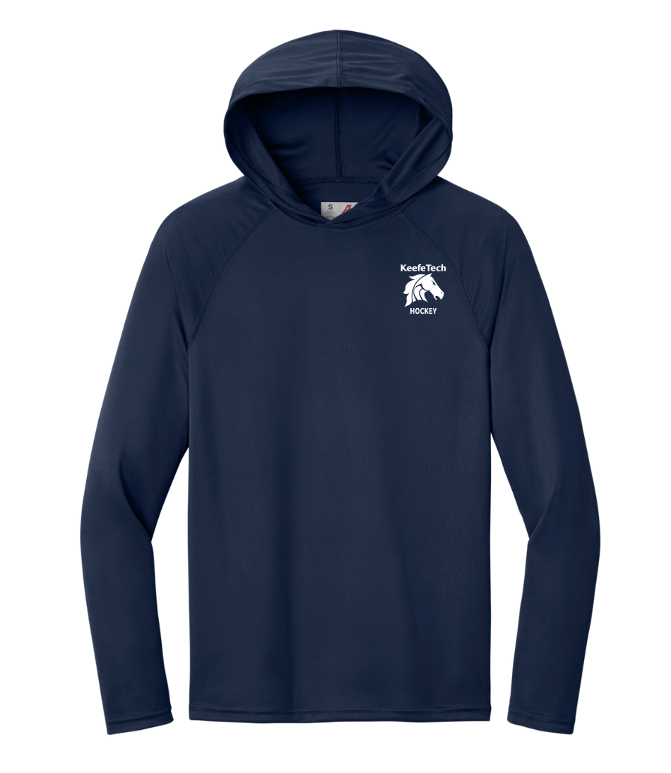 Keefe Tech Hockey - Adult Performance Long Sleeve Hooded Tee (A4N3409)