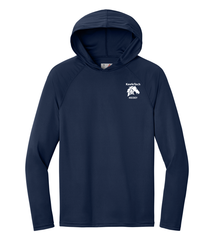 Keefe Tech Hockey - Adult Performance Long Sleeve Hooded Tee (A4N3409)