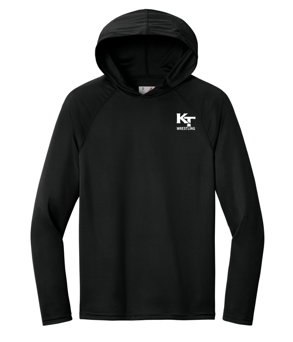 Keefe Tech Wrestling - Adult Performance Long Sleeve Hooded Tee (A4N3409)