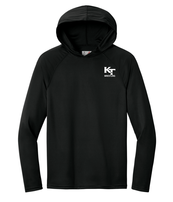 Keefe Tech Wrestling - Adult Performance Long Sleeve Hooded Tee (A4N3409)