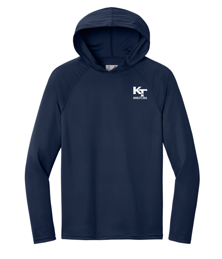Keefe Tech Wrestling - Adult Performance Long Sleeve Hooded Tee (A4N3409)