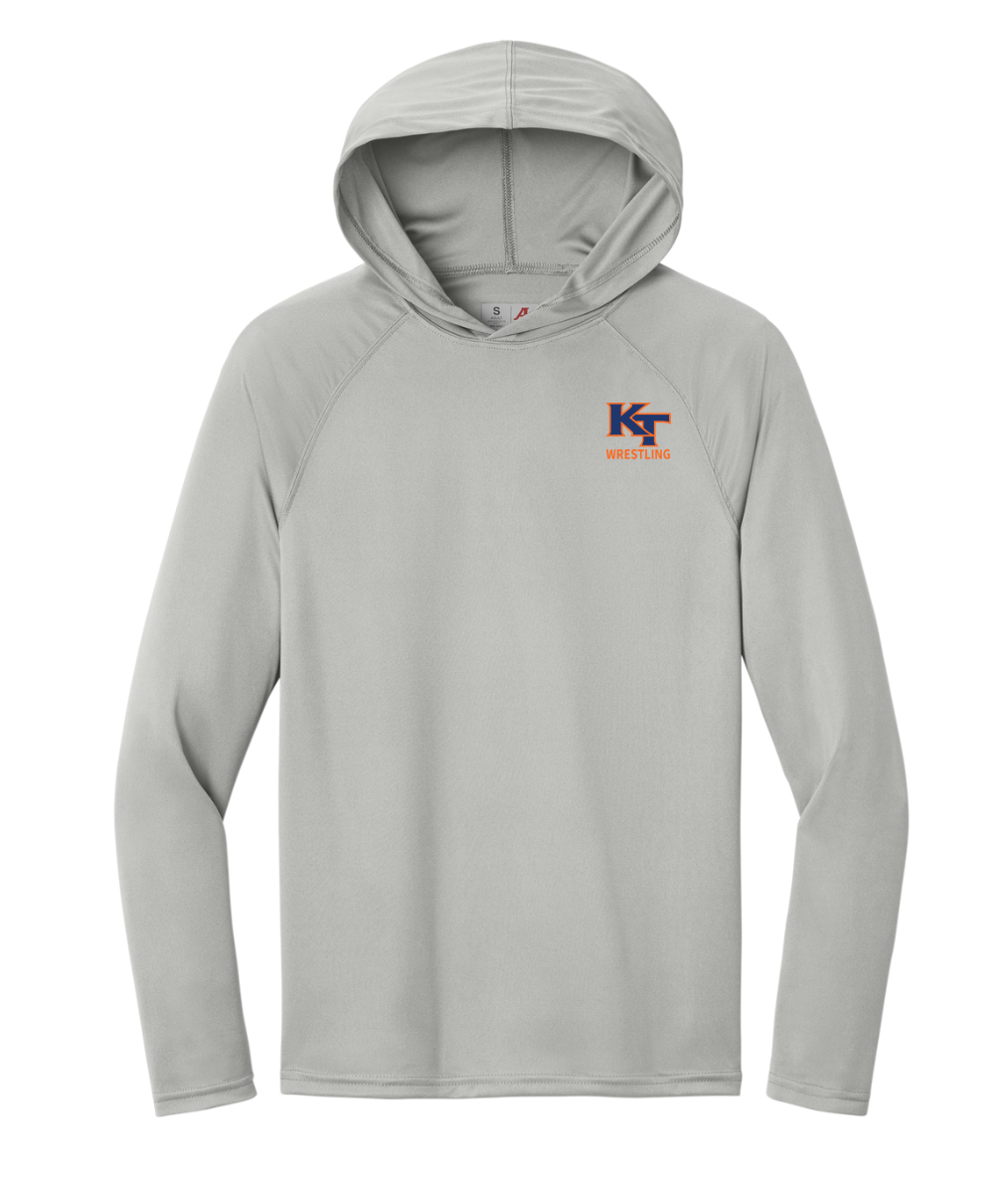 Keefe Tech Wrestling - Adult Performance Long Sleeve Hooded Tee (A4N3409)