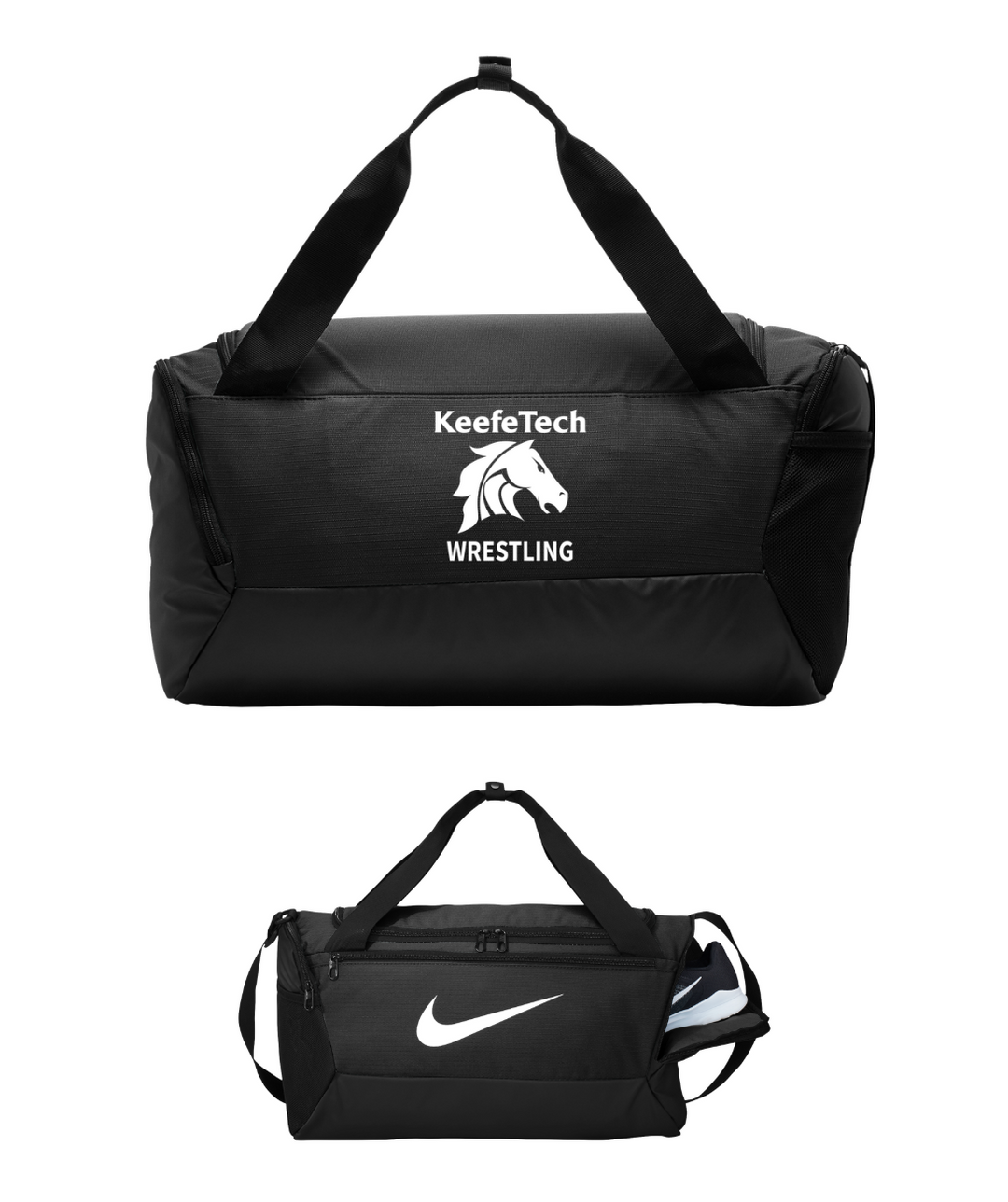 Keefe Tech Wrestling - Bolsa de viaje Nike Brasilia pequeña (NKDM3976)