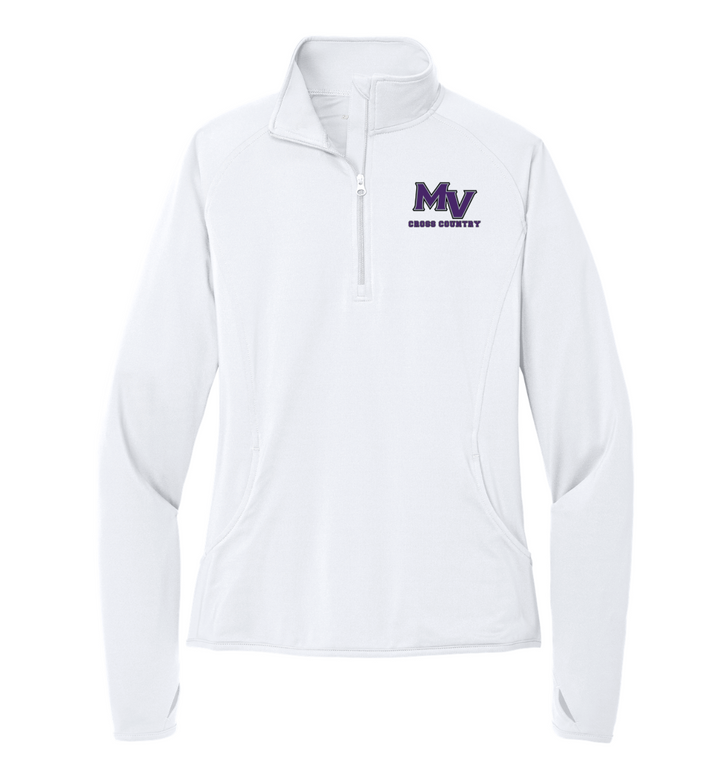 Martha's Vineyard Cross Country - Suéter con cremallera de 1/4 para mujer (LST850)