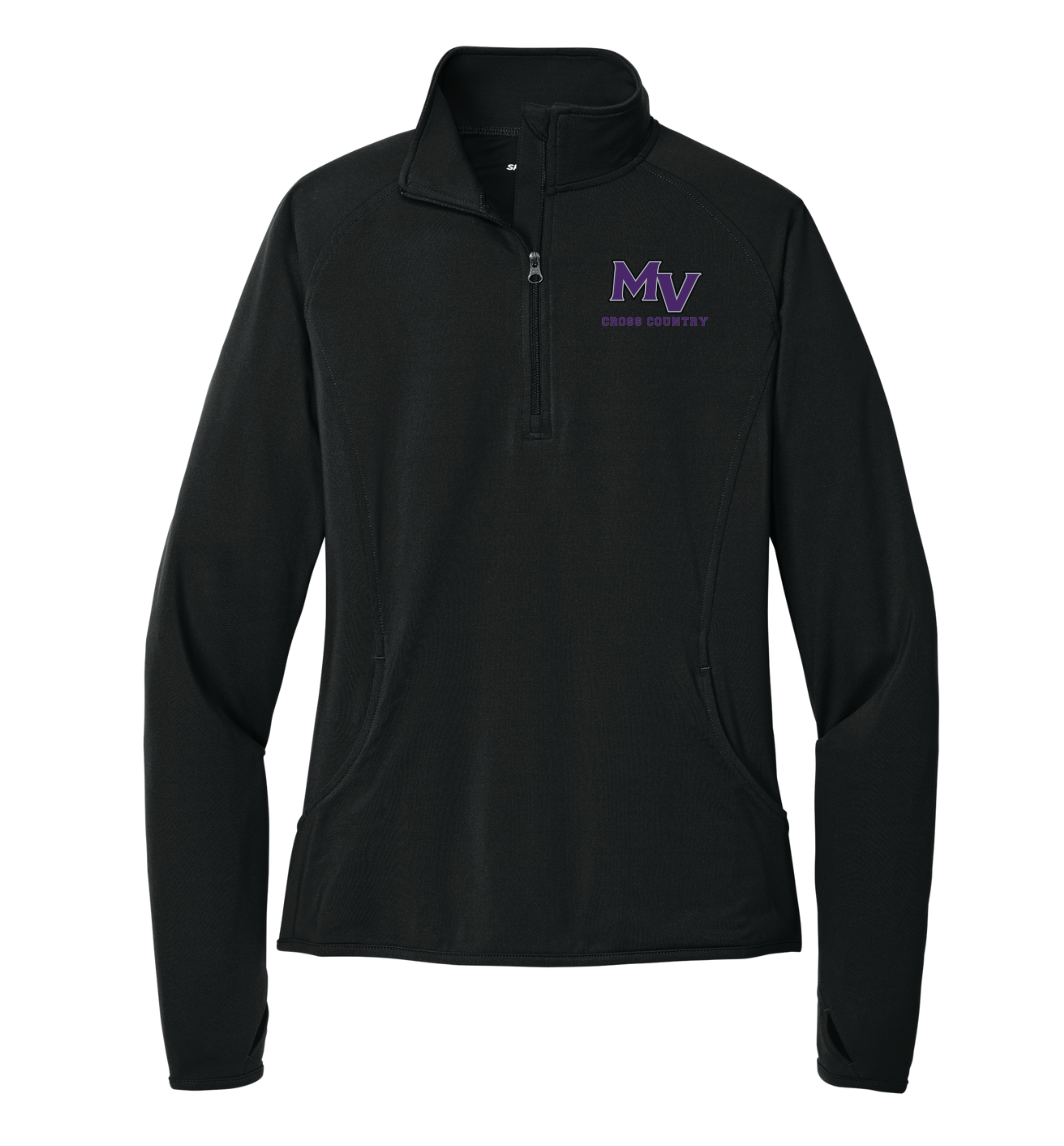 Martha's Vineyard Cross Country - Suéter con cremallera de 1/4 para mujer (LST850)
