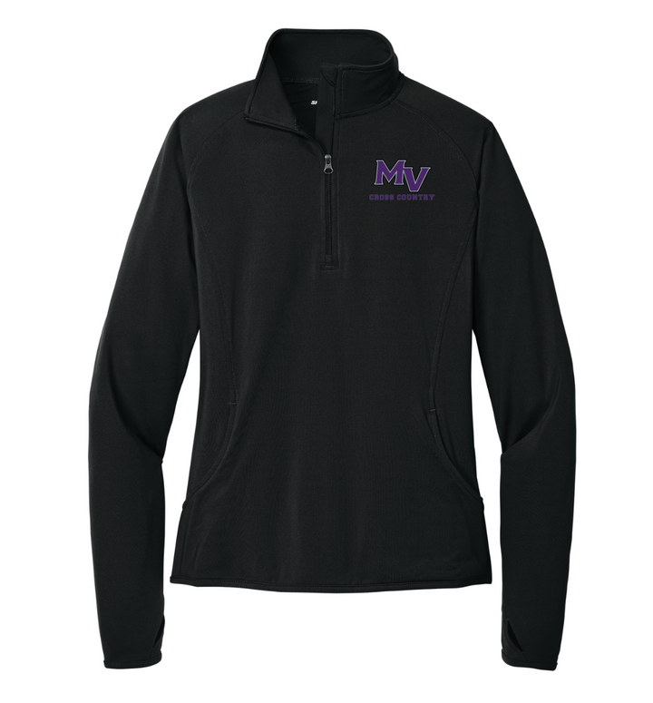 Martha's Vineyard Cross Country - Suéter con cremallera de 1/4 para mujer (LST850)