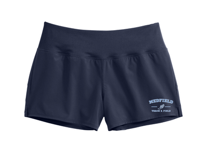Pantalón corto de alto rendimiento para mujer de Medfield Track & Field (LST485)