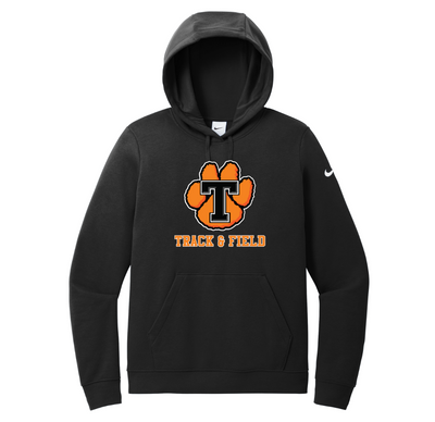 Sudadera con capucha y logo Nike Club Fleece Sleeve del equipo Bishop Fenwick XC (NKDR1499)