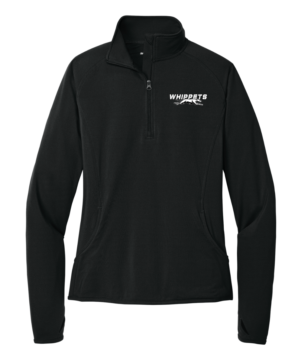 Downingtown West XC y T&F - Jersey de cremallera de 1/4 para mujer (LST850)
