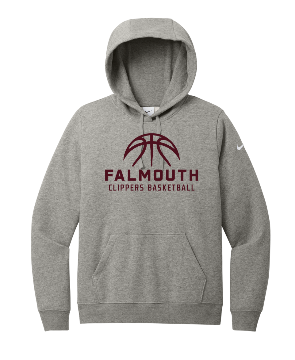 Falmouth Baksetball - Nike Women's Club Fleece Pullover Hoodie (NKFD9889)