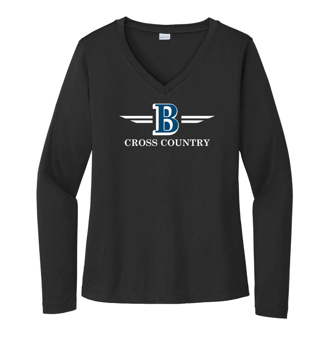 Camiseta Bromfield Cross Country de manga larga y cuello en V para mujer (LST353LS) 