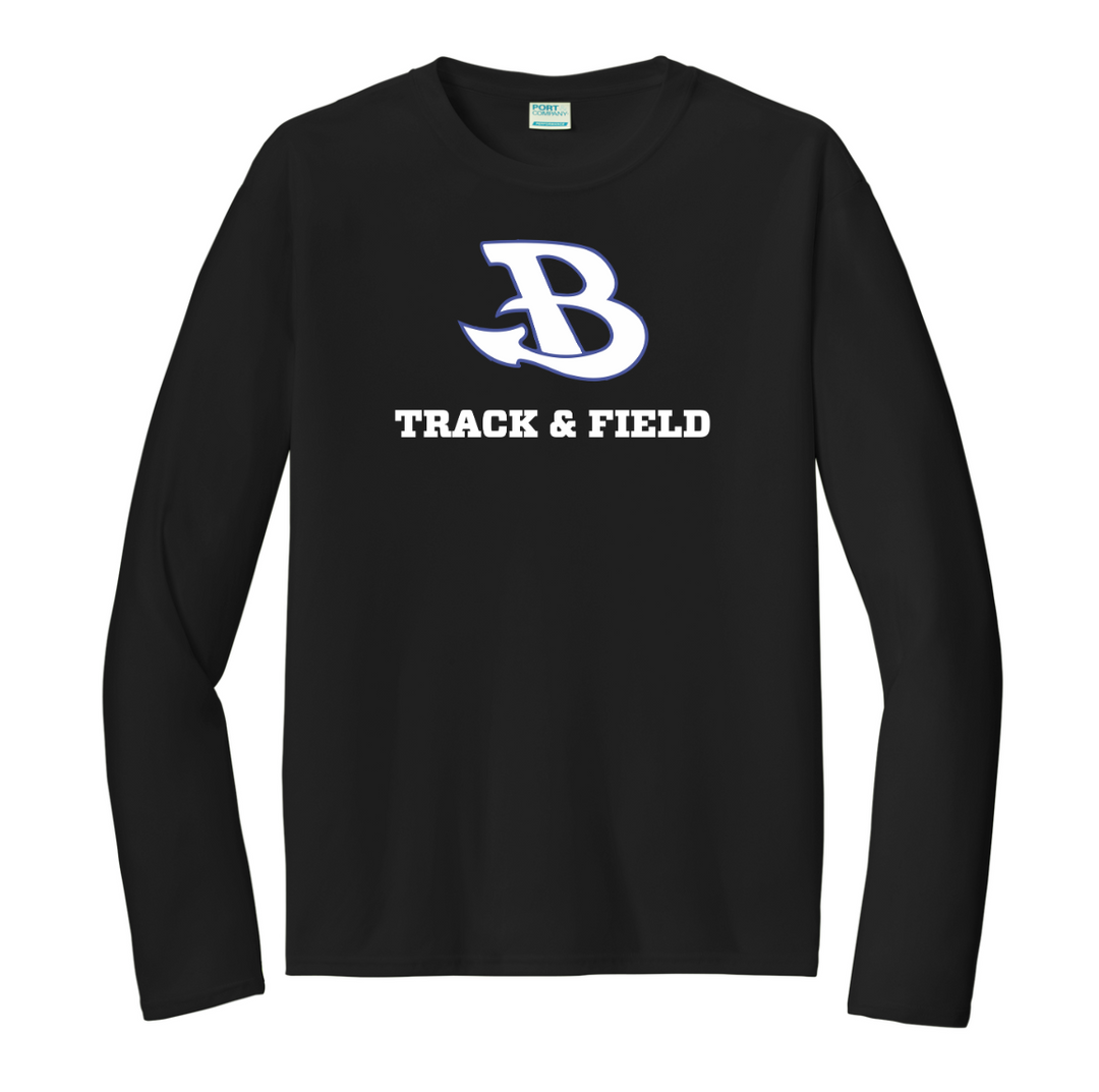 Camiseta de manga larga unisex para adultos de Burlington Track & Field (PC380LS)